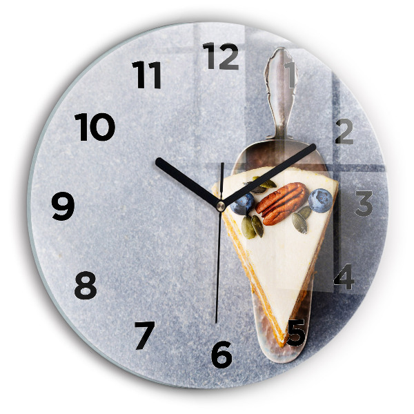 Horloge ronde Un morceau de gâteau