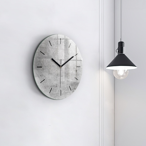 Horloge ronde Mur brut