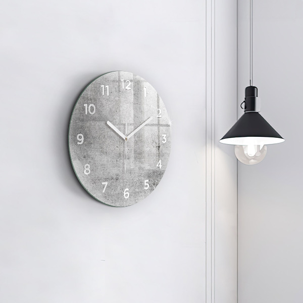 Horloge ronde Mur brut
