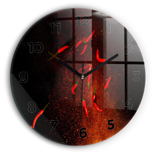 Horloge ronde Piments