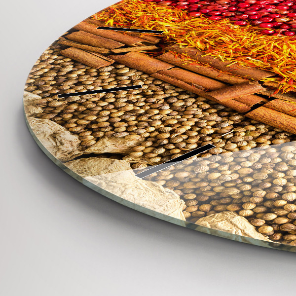 Horloge ronde 'Des rangées d''épices'