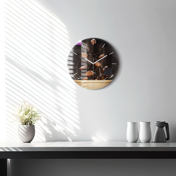 Horloge ronde Café chaud