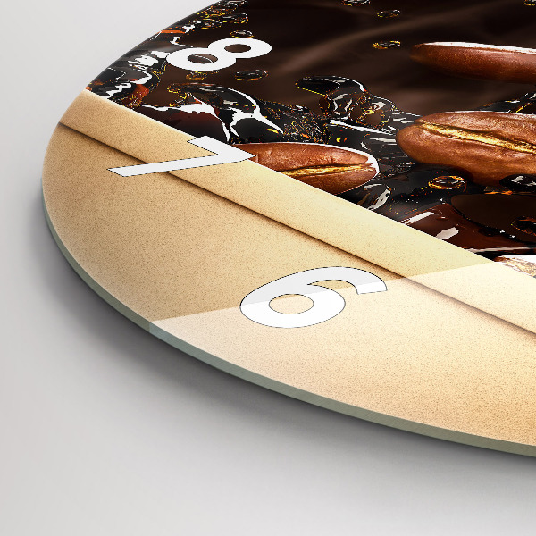 Horloge ronde Café chaud