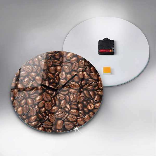 Horloge ronde Café en grains