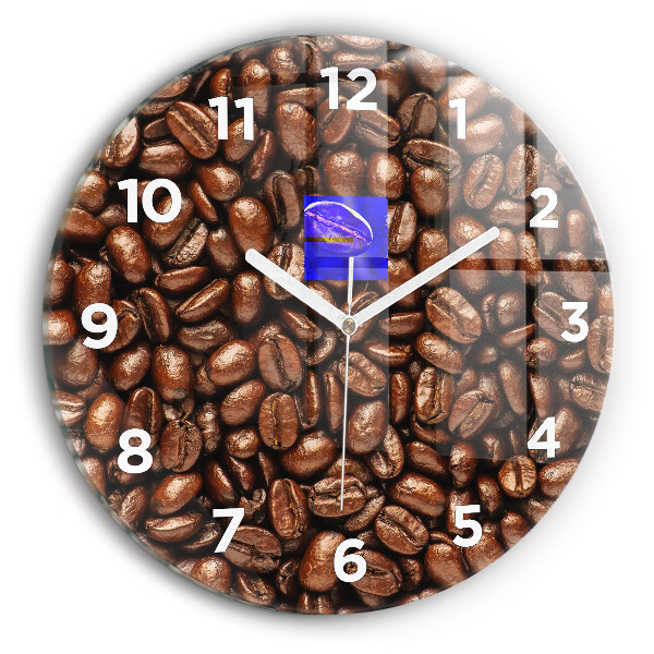 Horloge ronde Café en grains