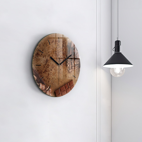 Horloge ronde Barres de chocolat