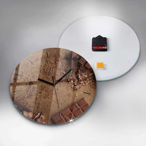 Horloge ronde Barres de chocolat