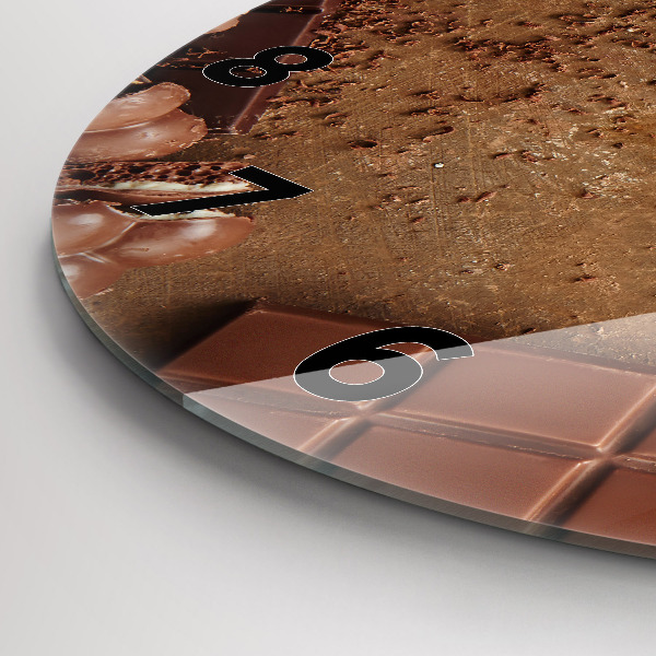 Horloge ronde Barres de chocolat