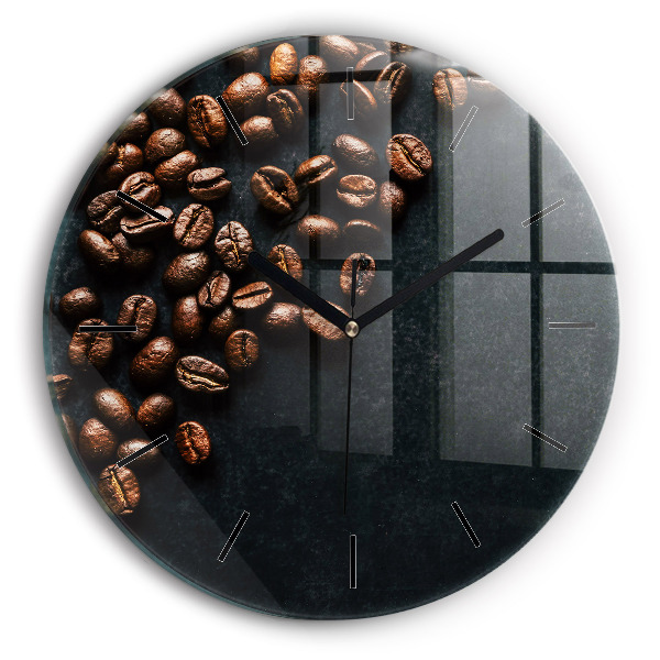 Horloge ronde Café en grains