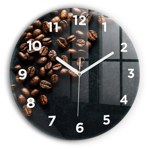 Horloge ronde Café en grains