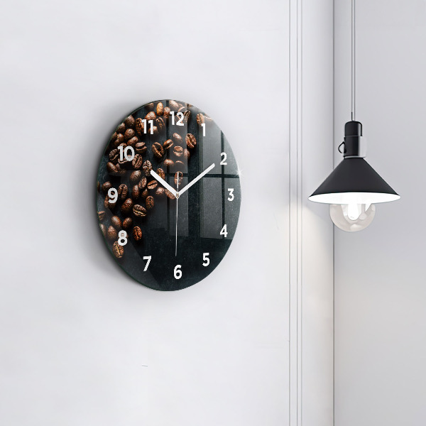 Horloge ronde Café en grains