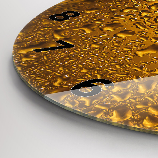 Horloge ronde Une chope de bière