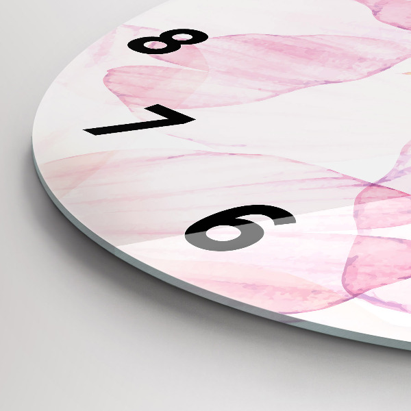 Horloge ronde 'Pétales d''aquarelle'
