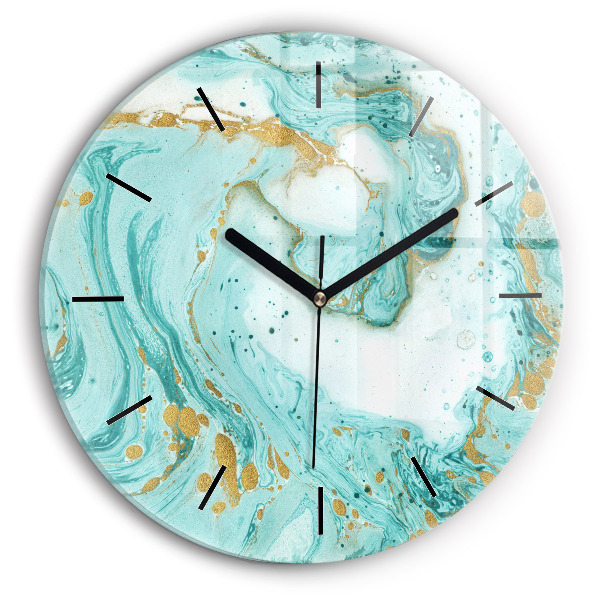 Horloge ronde Texture de marbre