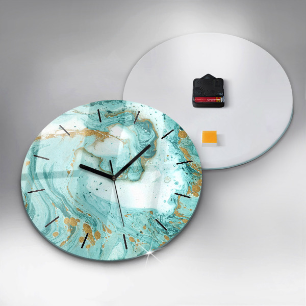Horloge ronde Texture de marbre