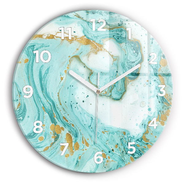 Horloge ronde Texture de marbre