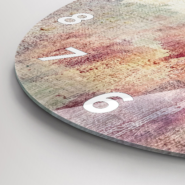 Pendule murale ronde Abstraction peinte