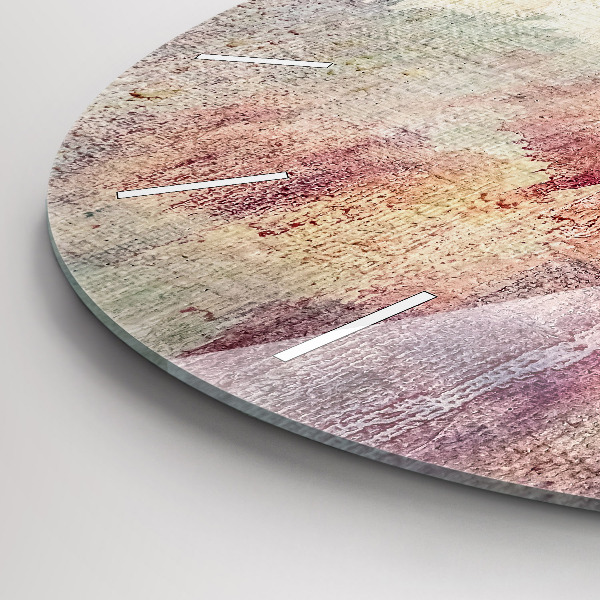 Pendule murale ronde Abstraction peinte