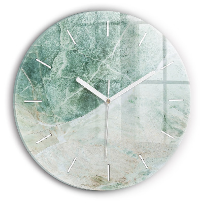 Horloge ronde Texture de pierre de marbre
