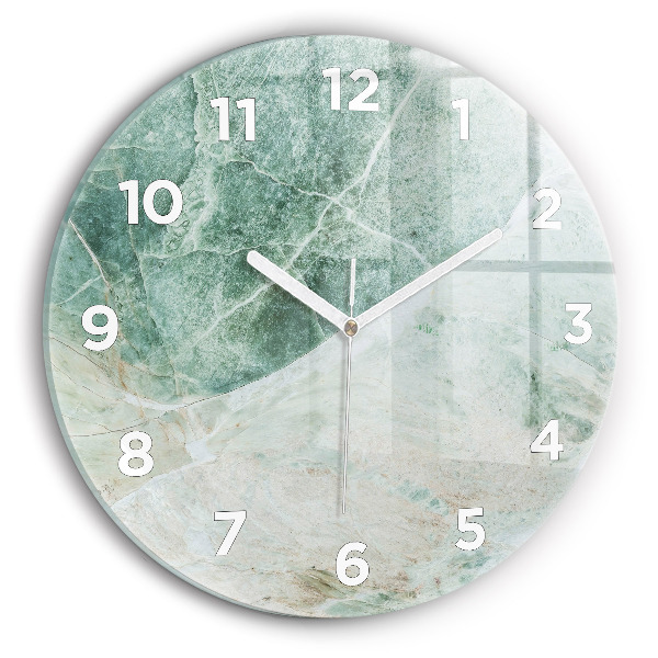 Horloge ronde Texture de pierre de marbre