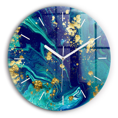 Horloge ronde Abstraction moderne