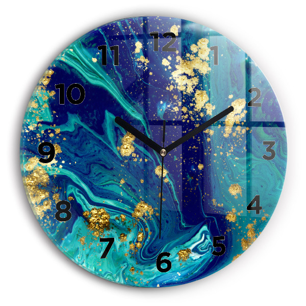 Horloge ronde Abstraction moderne