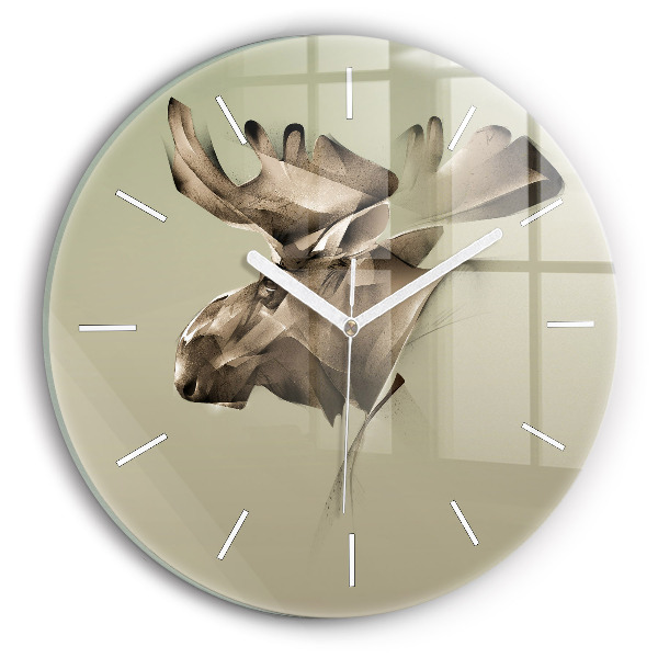 Horloge ronde Orignal graphique