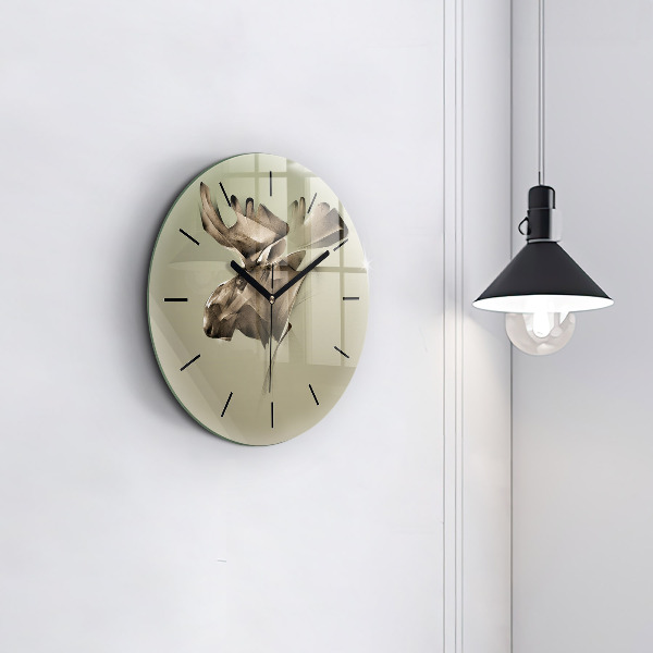 Horloge ronde Orignal graphique
