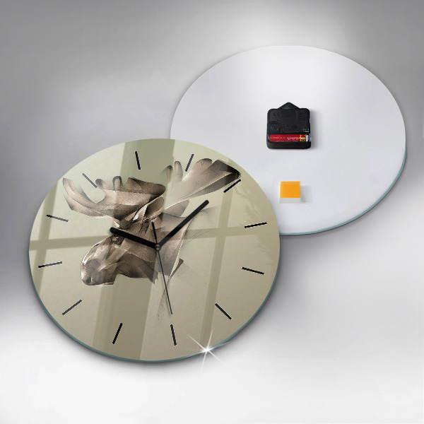 Horloge ronde Orignal graphique