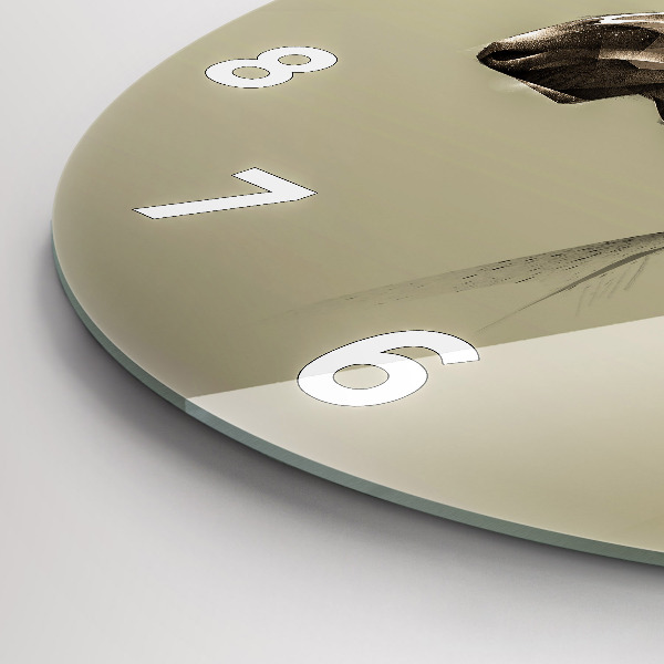 Horloge ronde Orignal graphique