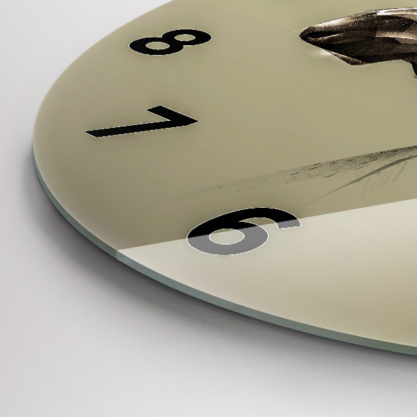 Horloge ronde Orignal graphique