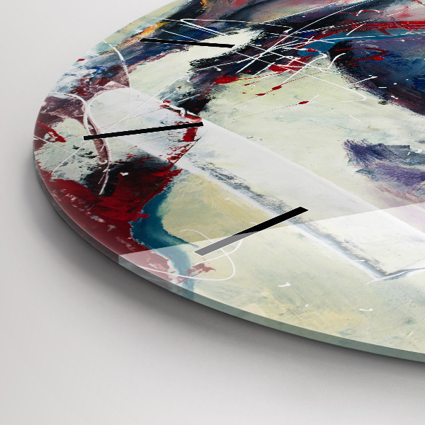 Horloge ronde Illustration de chevaux au galop