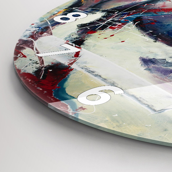 Horloge ronde Illustration de chevaux au galop