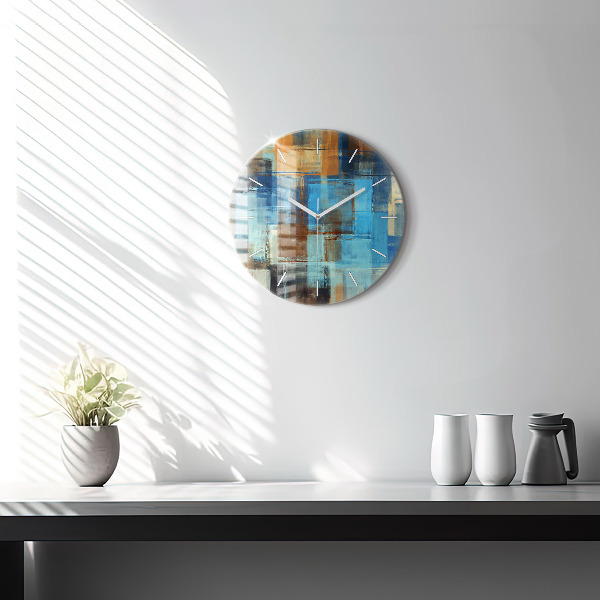 Pendule murale ronde Fond coloré - abstrait