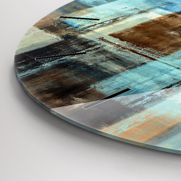 Pendule murale ronde Fond coloré - abstrait