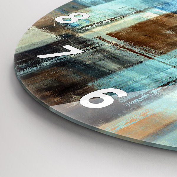 Pendule murale ronde Fond coloré - abstrait