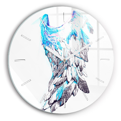 Horloge ronde 'Imitation d''ailes d''oiseaux'