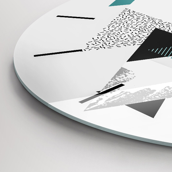 Horloge ronde Motif géométrique