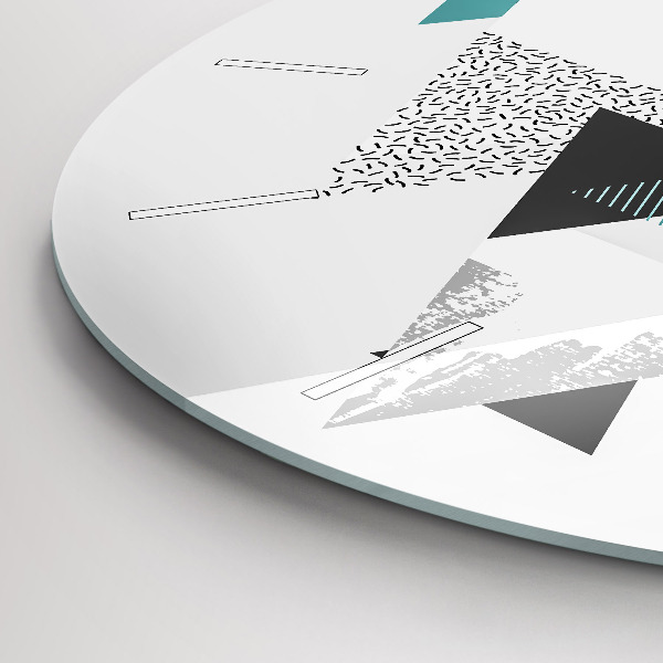 Horloge ronde Motif géométrique