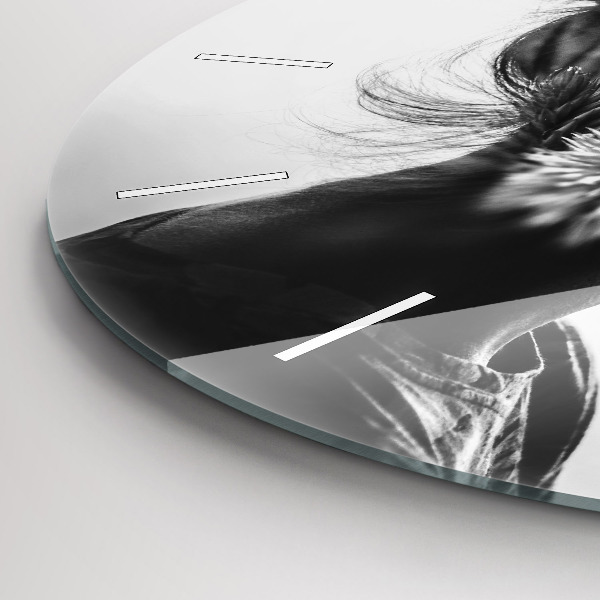 Horloge ronde 'Portrait d''une femme'