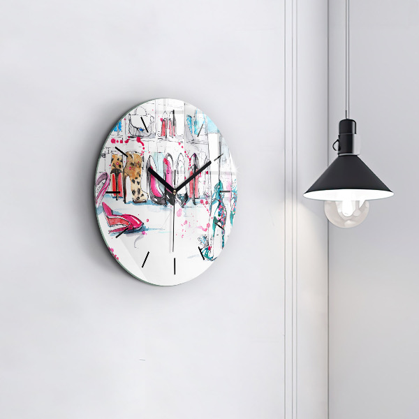 Horloge ronde 'L''élément de la féminité'