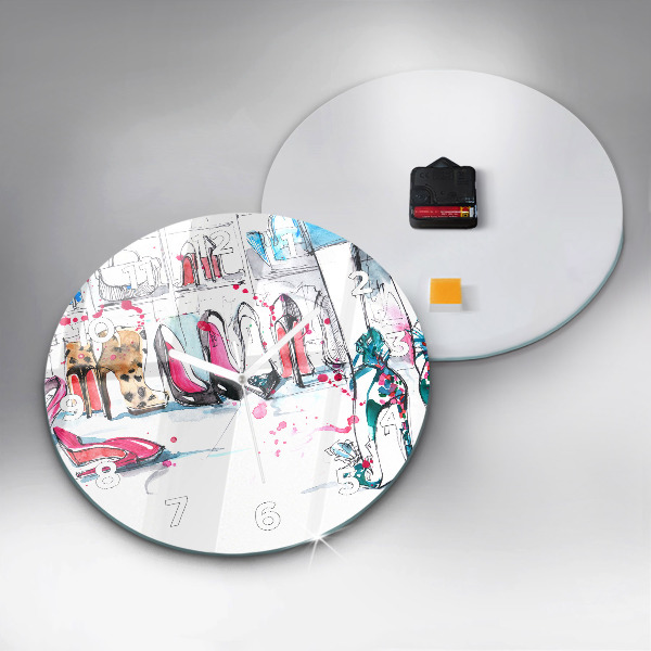 Horloge ronde 'L''élément de la féminité'