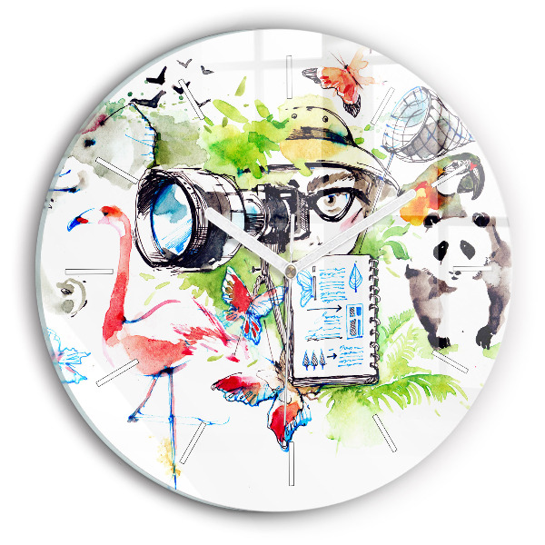 Horloge ronde Zoologiste