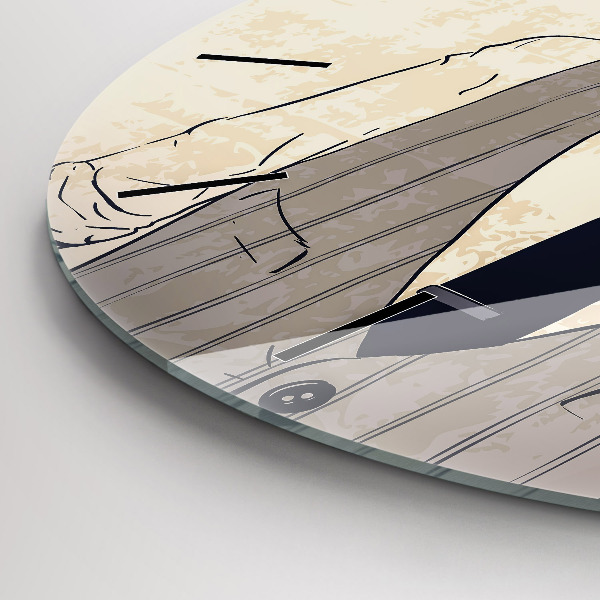 Horloge ronde Homme avec une barbe