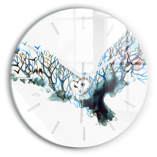 Horloge ronde Liberté et nature des oiseaux