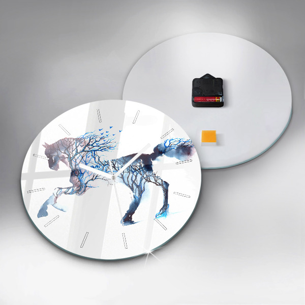 Horloge ronde 'Nature de l''animal'