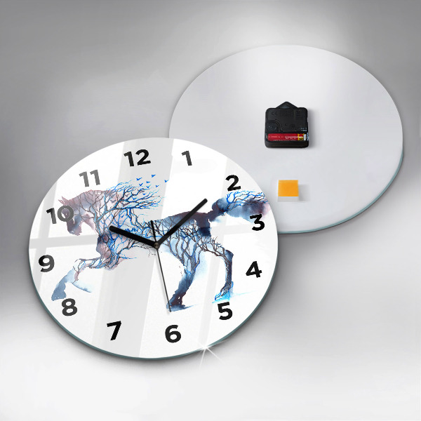 Horloge ronde 'Nature de l''animal'