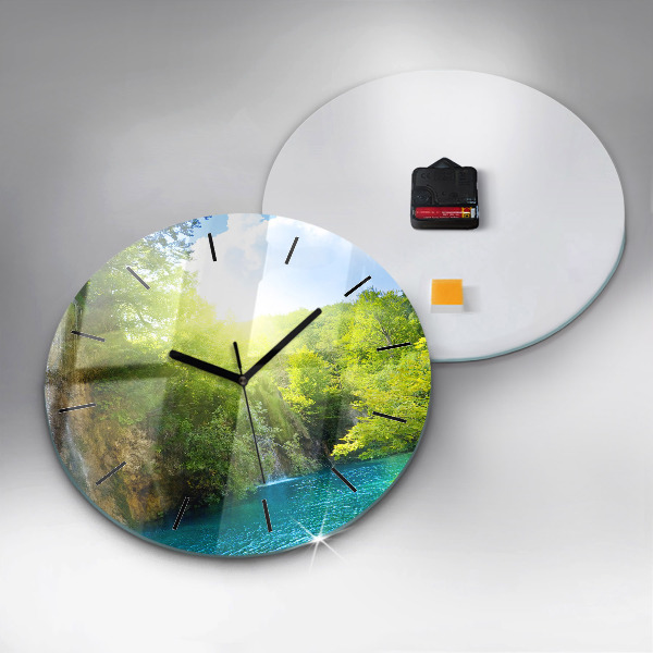 Horloge ronde Paysage de la lagune