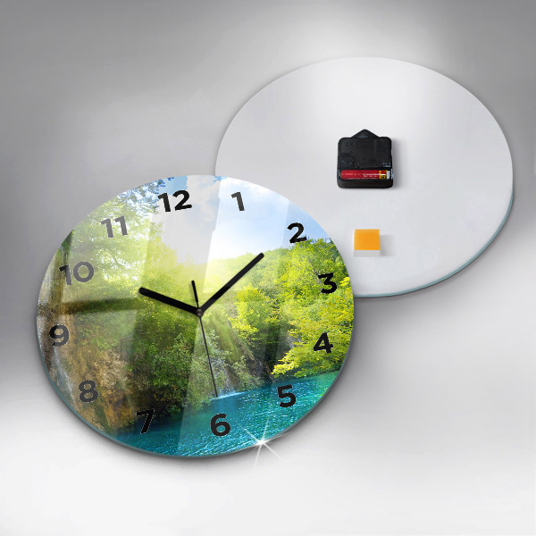 Horloge ronde Paysage de la lagune