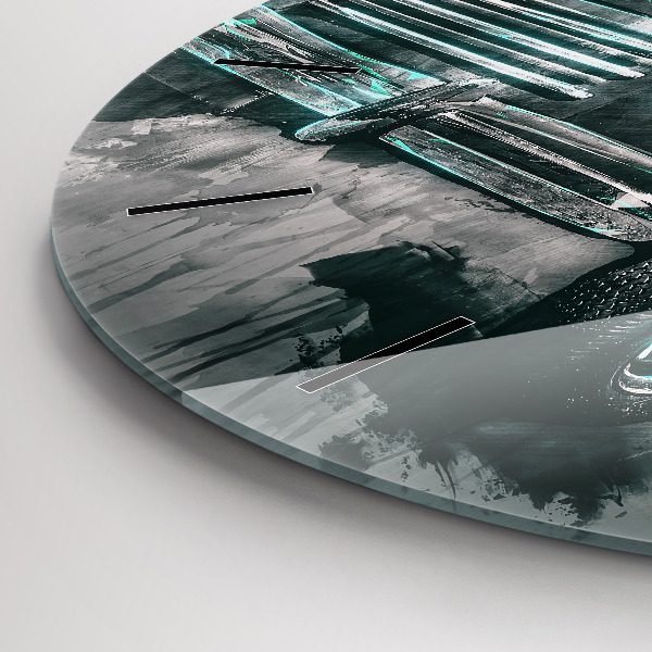 Horloge ronde Voiture de la vieille école